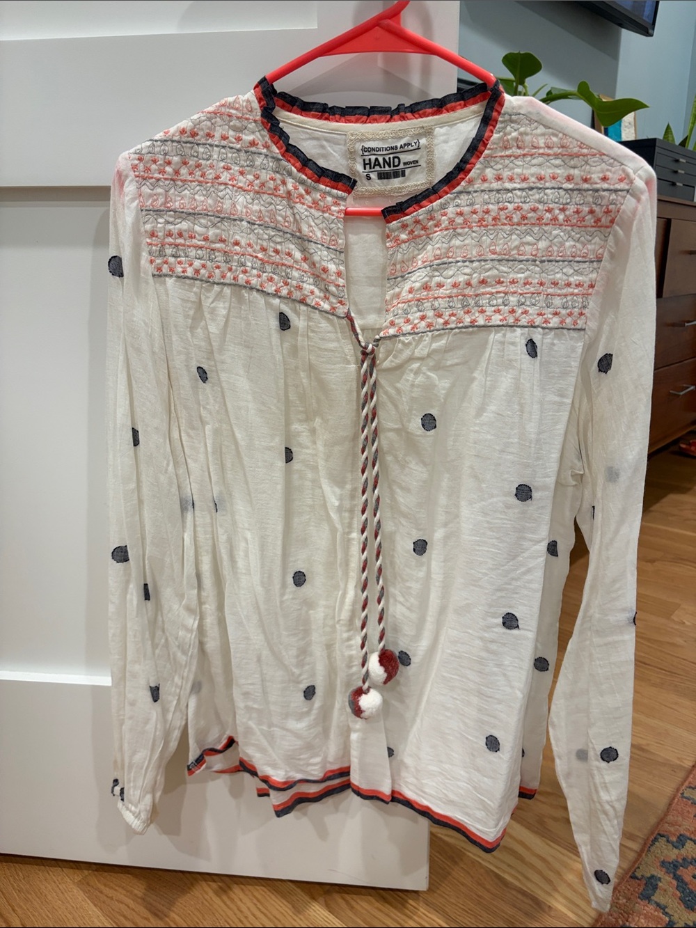 Anthropologie Conditions Apply Peasant Top